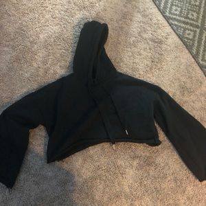 Forever21 Big sleeved crop sweatshirt